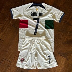 Men’s Ronaldo Portugal National Soccer Jersey Uniform